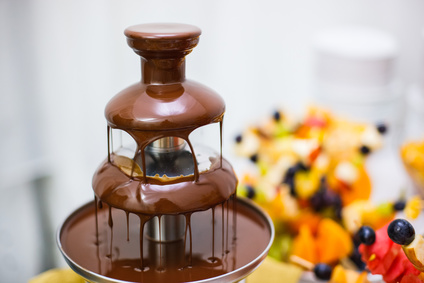 Chocolate fountain photo